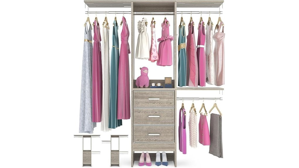 compact closet storage solution