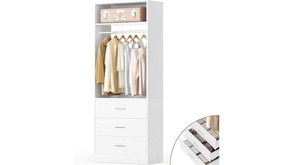 compact closet storage solution