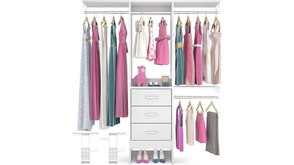 compact closet storage solution