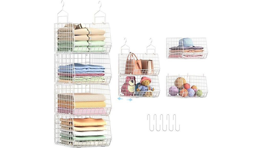 compact foldable closet organizer