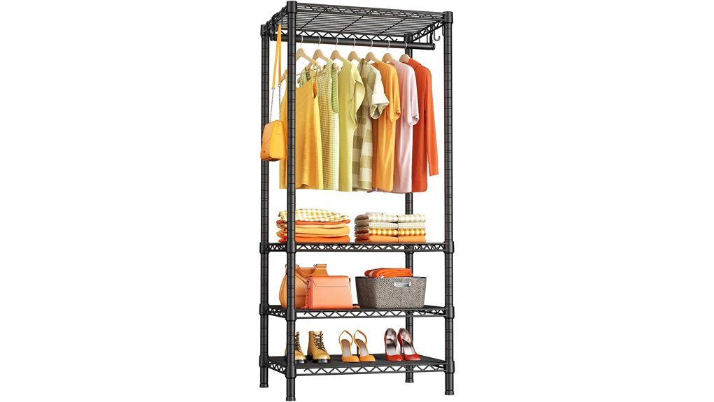 compact portable garment rack