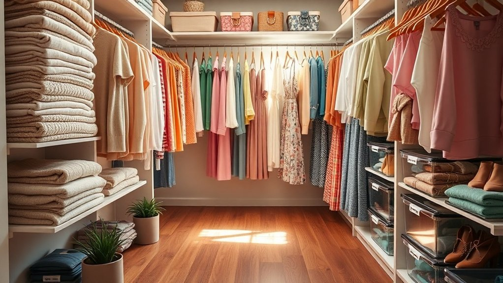 consistent closet organization habits