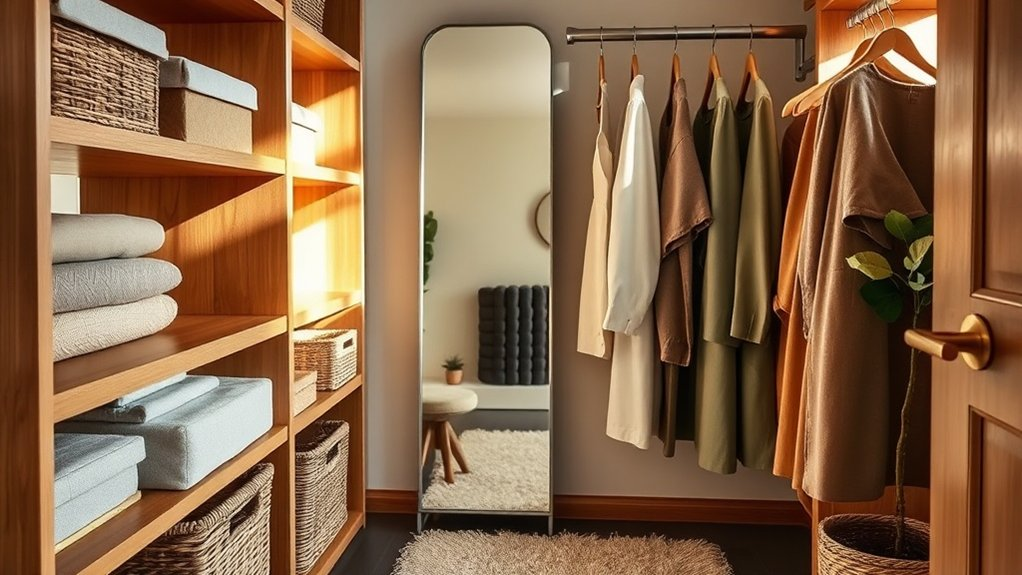 cozy and functional closet solutions