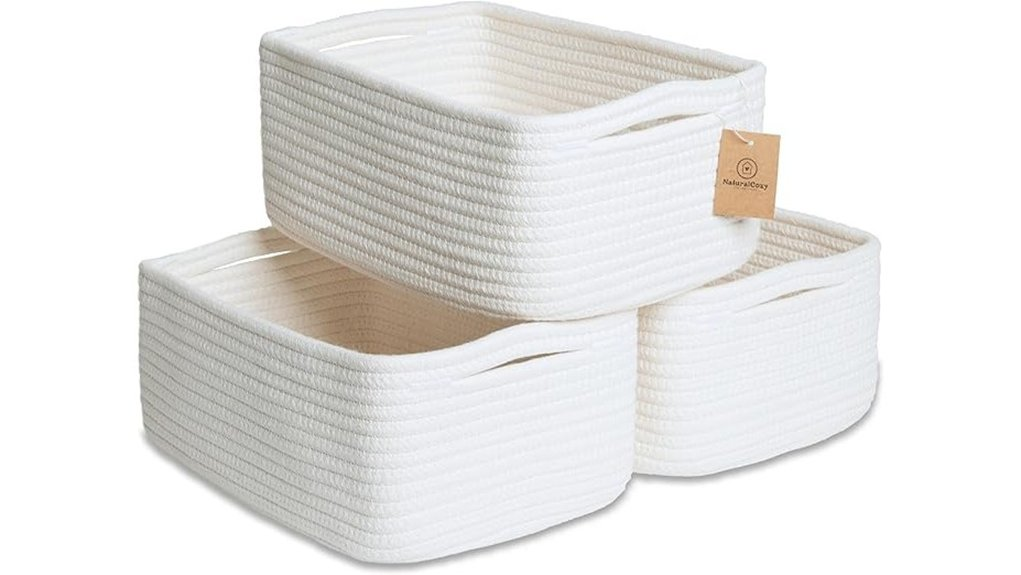 cozy cotton storage baskets