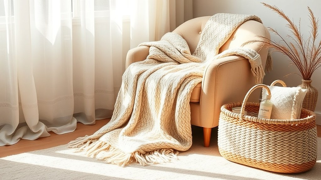 cozy textiles for relaxation
