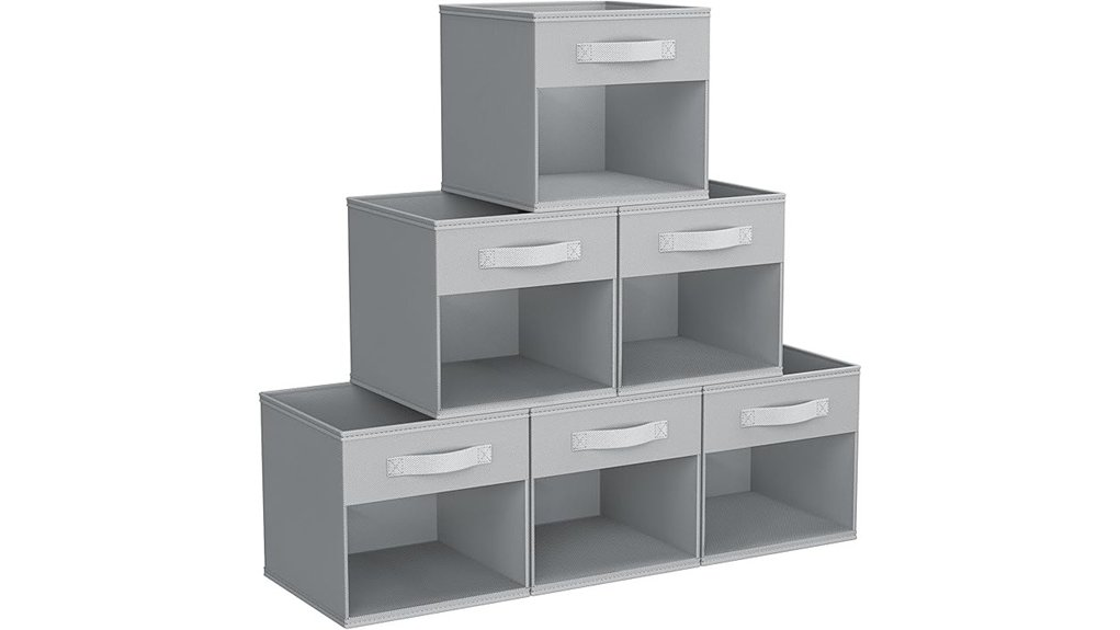 cube storage bins set