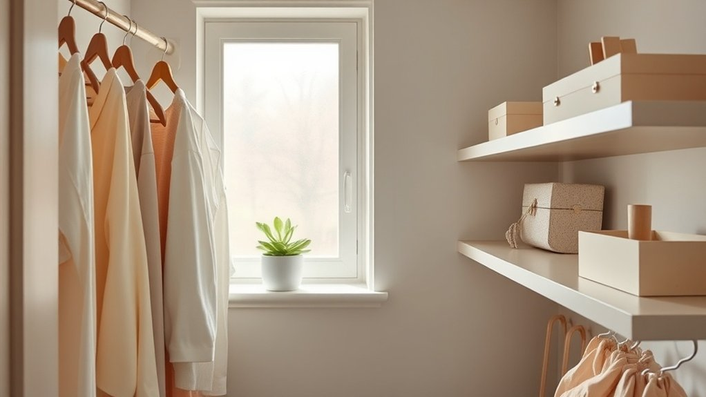 curate meaningful closet decor