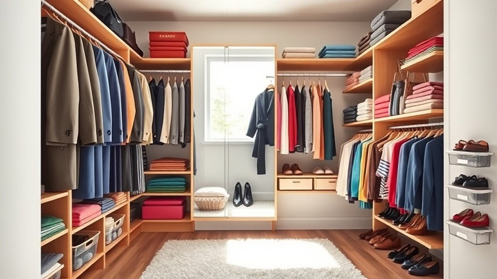 curated organized closet harmony