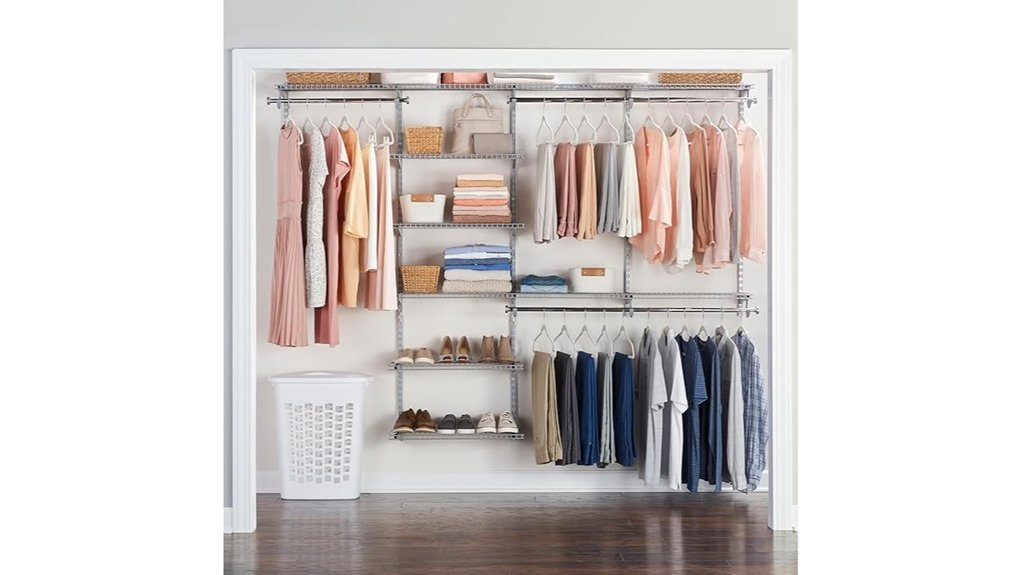 customizable closet organization system