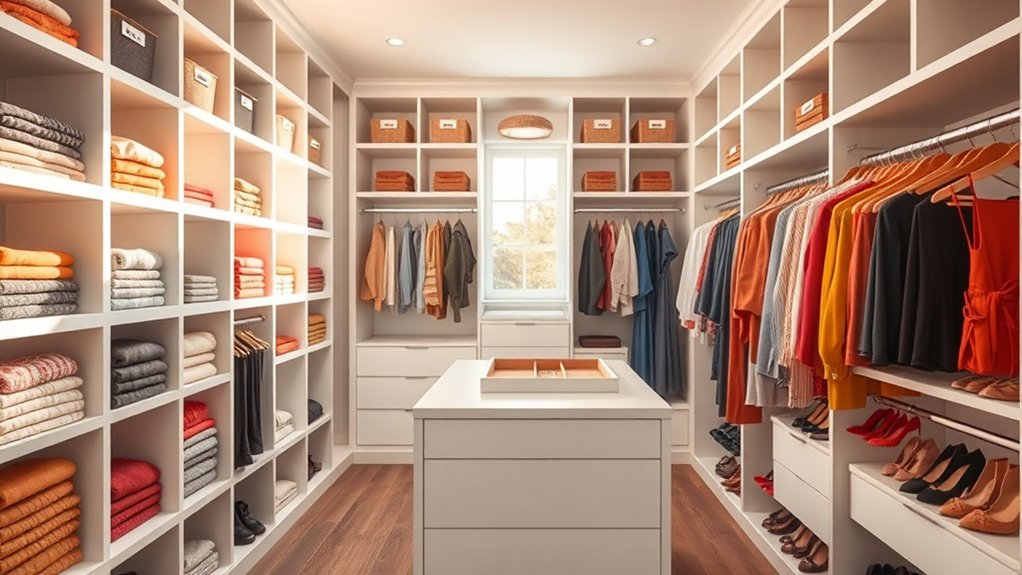 customizable walk in closet solutions
