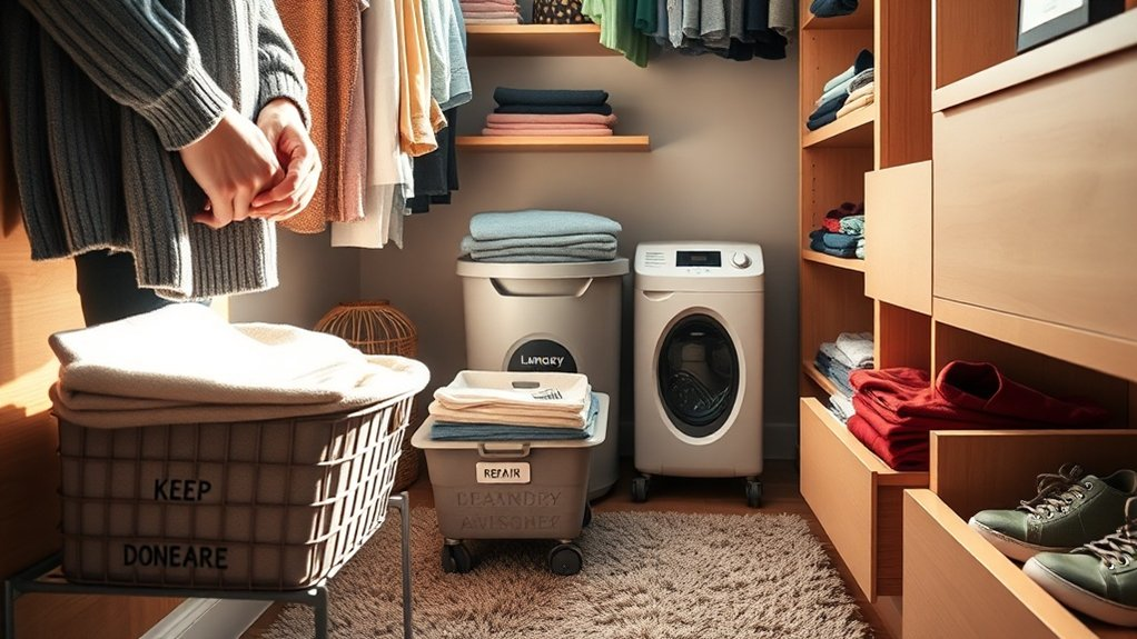 daily closet decluttering routine