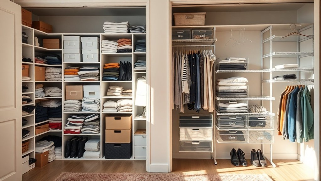 declutter and organize closet
