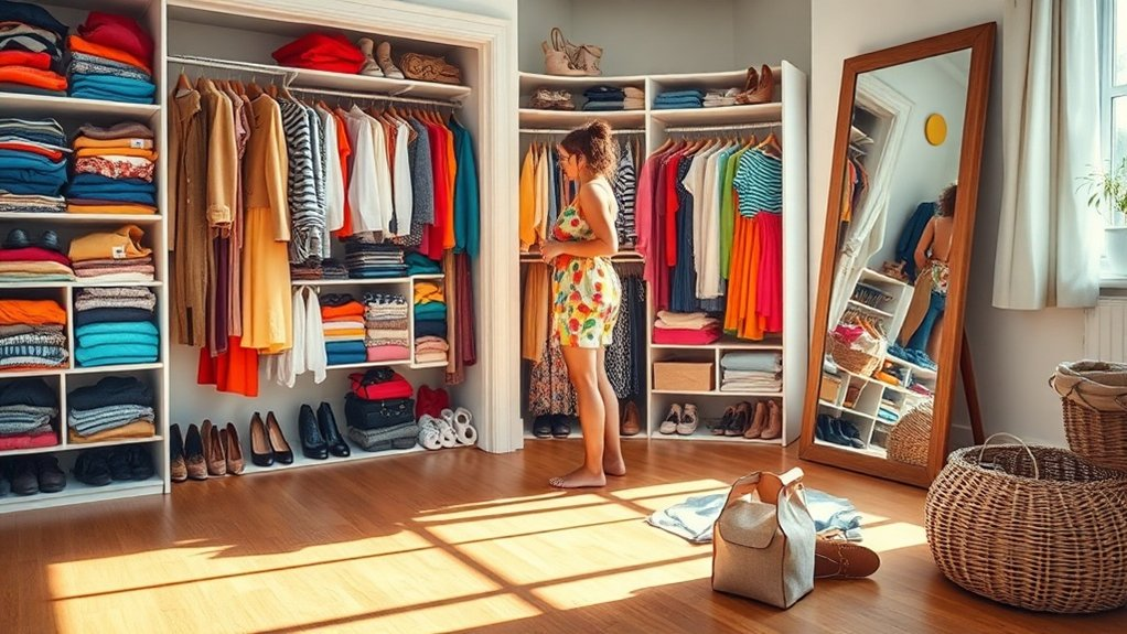 declutter and organize wardrobe