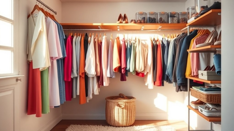 declutter and reorganize wardrobe