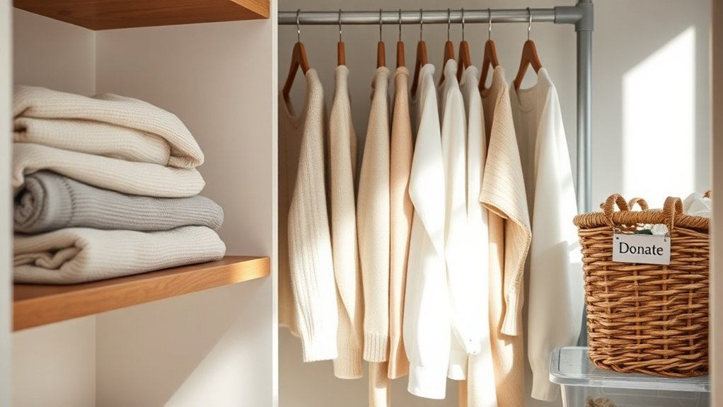 declutter decide donate organize