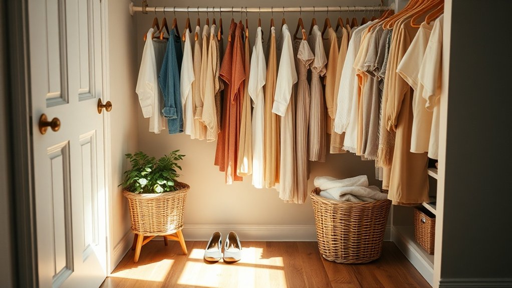 declutter for closet clarity