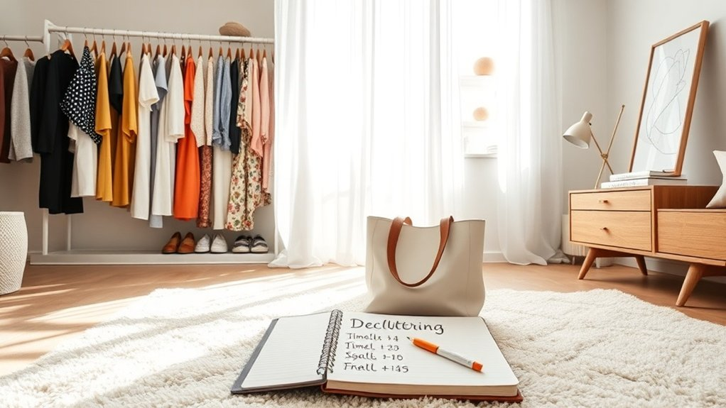 declutter with clear goals