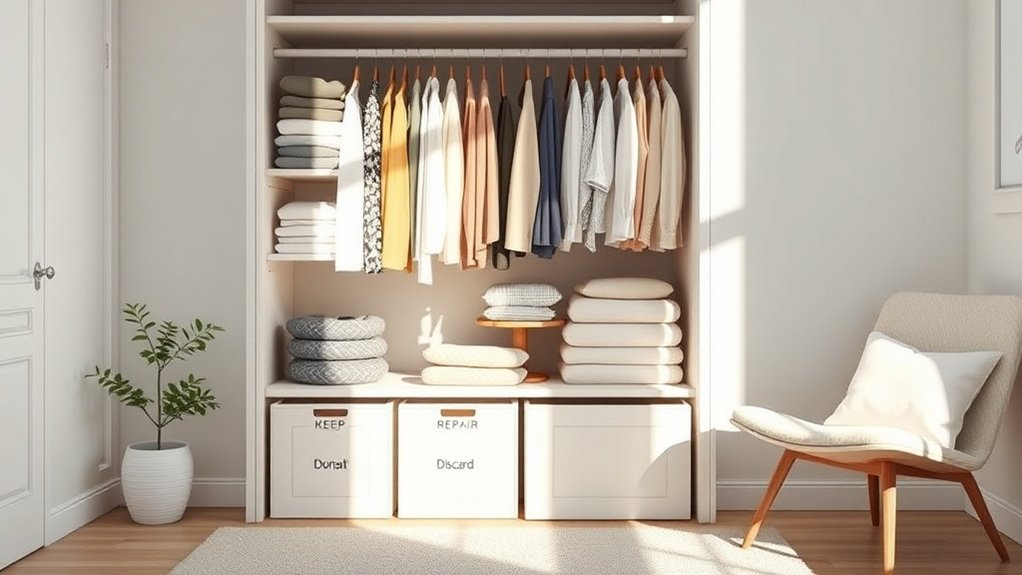 declutter your closet effectively