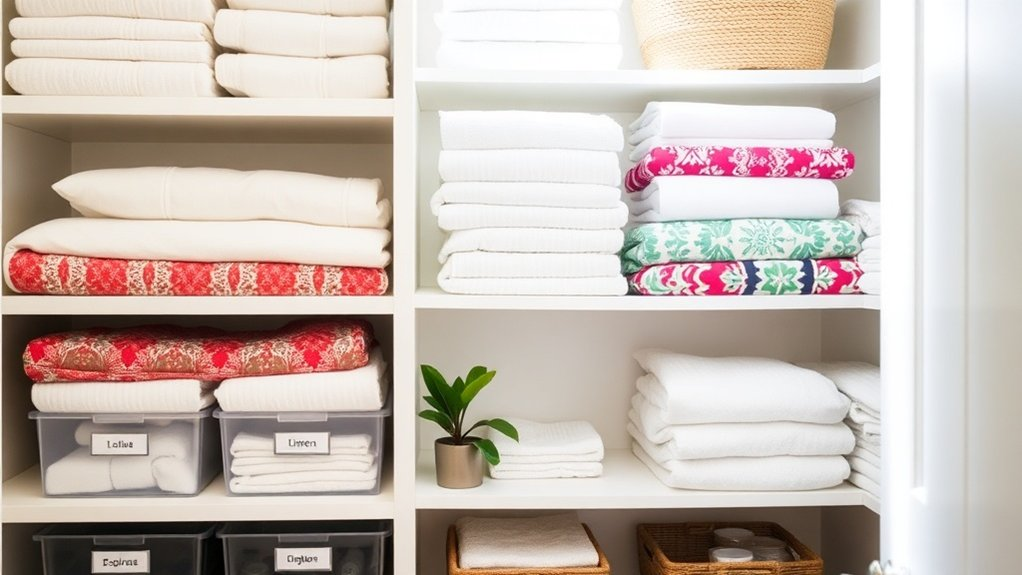 declutter your linen closet