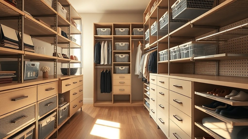 durable adaptable closet storage