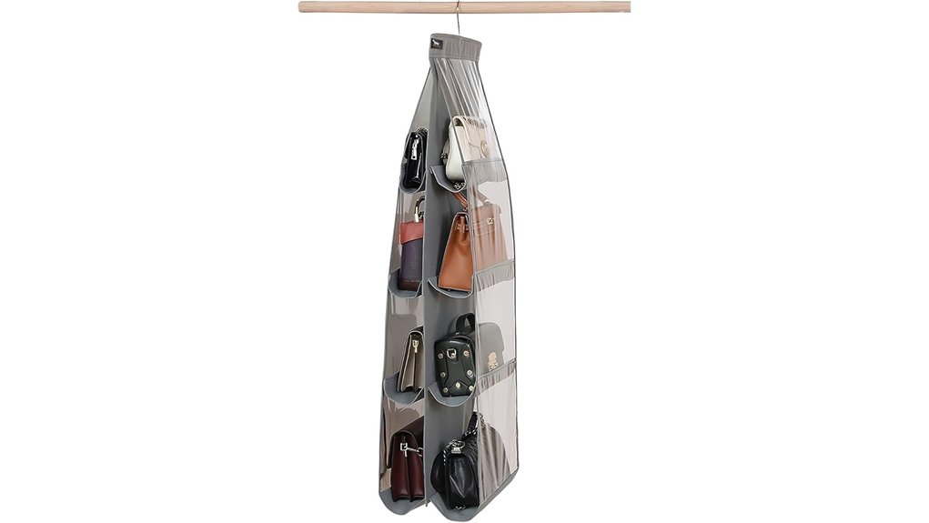 durable grey purse organizer