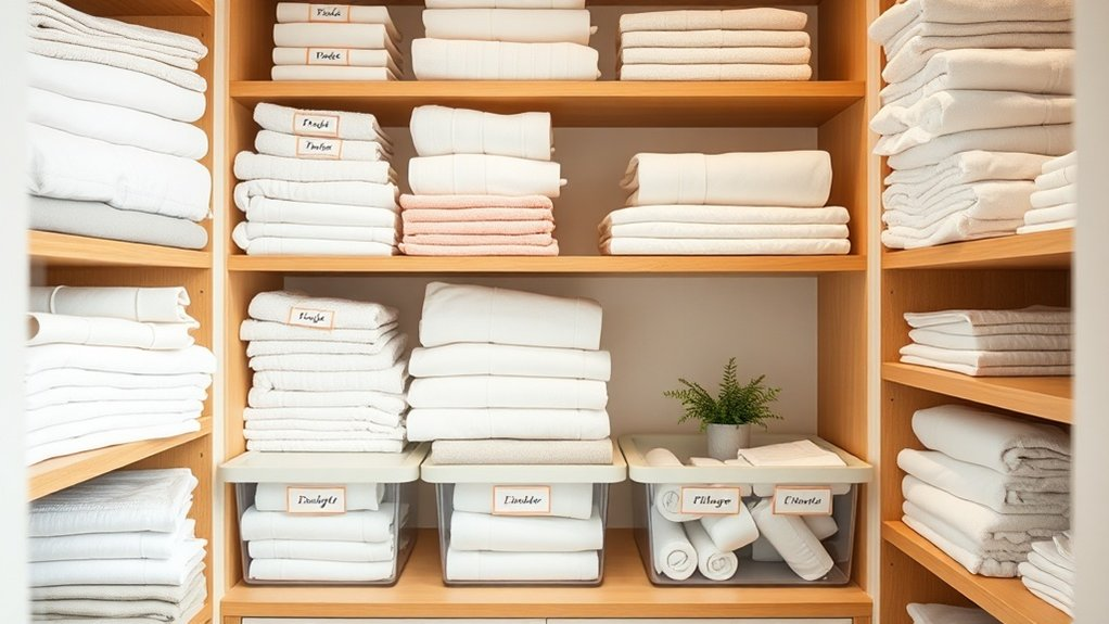 effective linen closet labeling