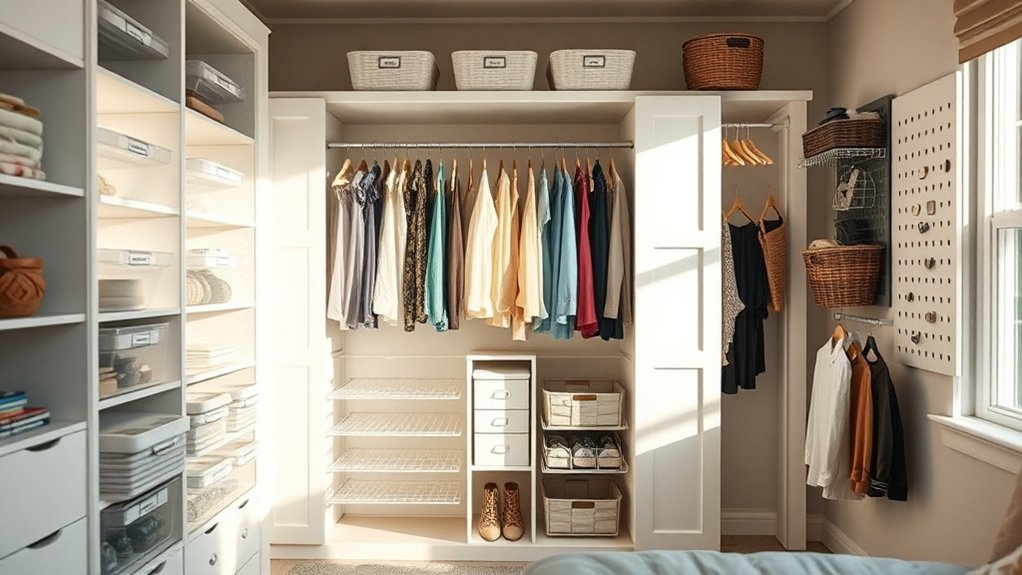 efficient closet organization swaps