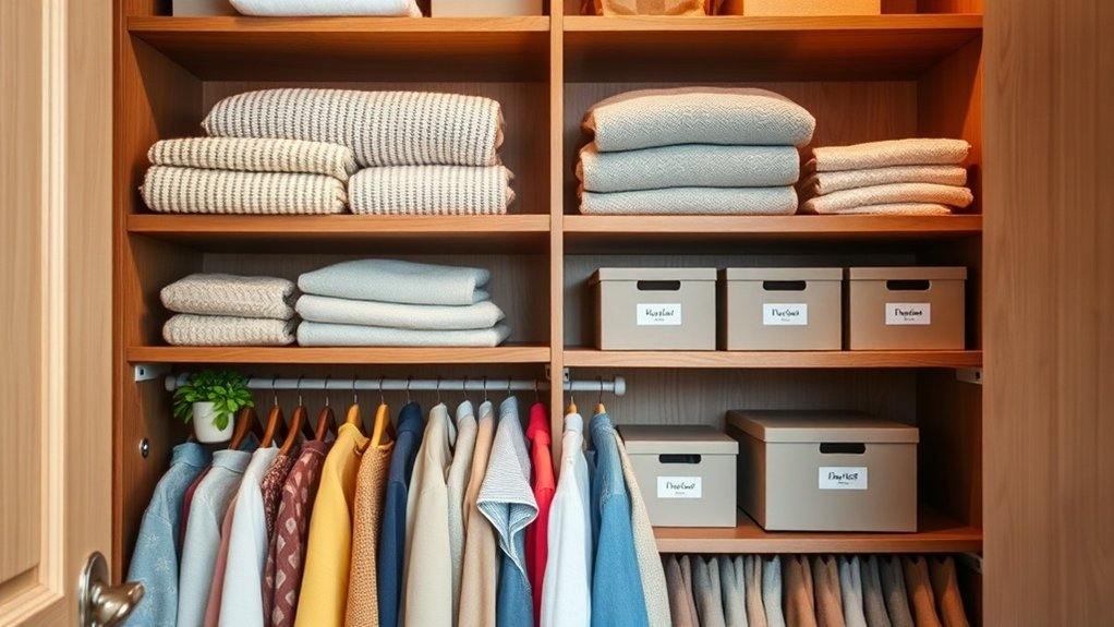 efficient joyful closet organization
