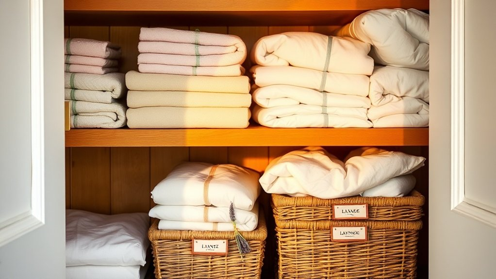 efficient linen closet system
