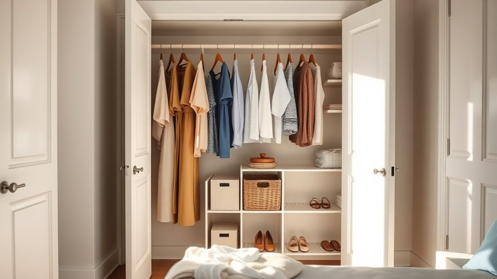 efficient morning closet routine