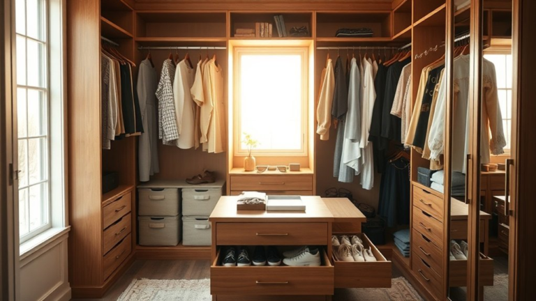 efficient morning closet solutions
