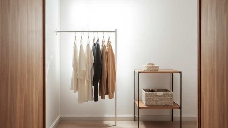 efficient organized functional wardrobe