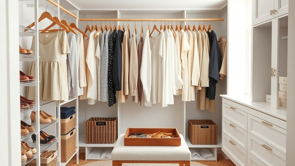 efficient outfit accessory storage