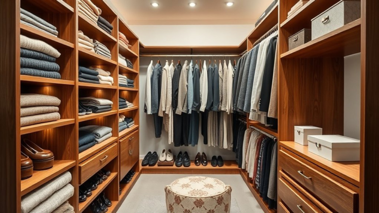 efficient reach in closet designs