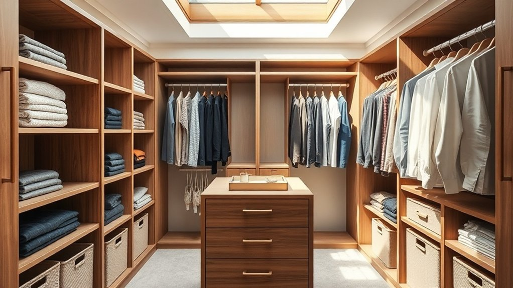 efficient shared closet organization