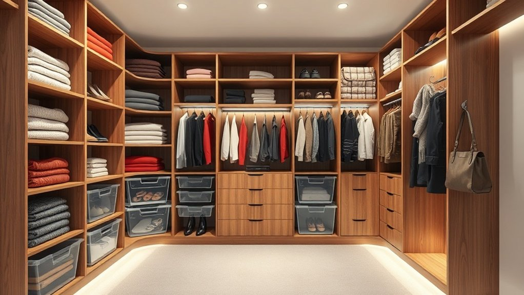 efficient small closet organization