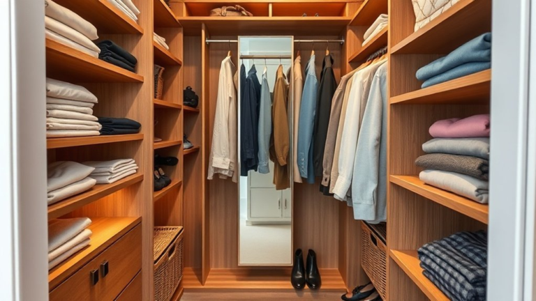 efficient small closet organization