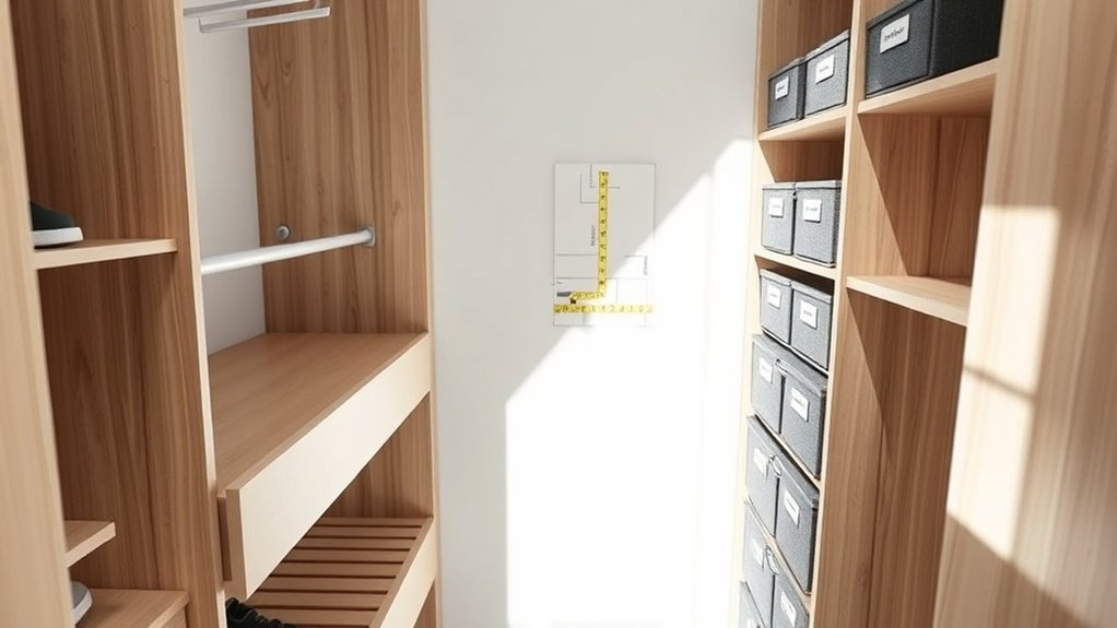 efficient small closet organization