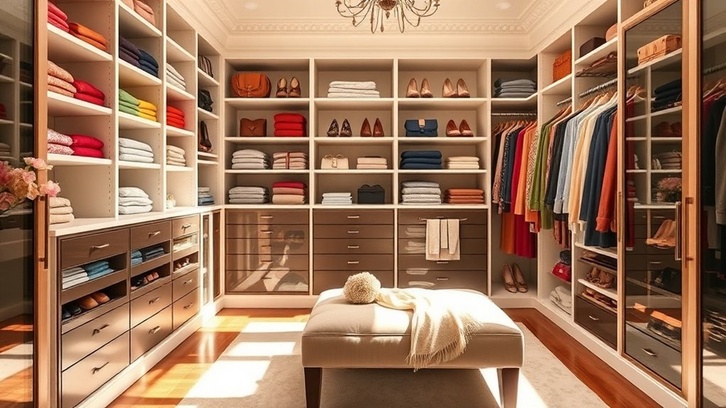 elegant organized closet sanctuary