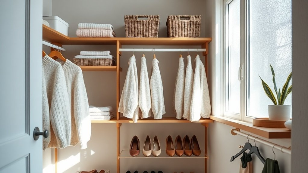 elegant small closet solutions