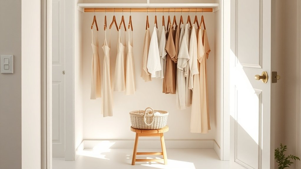 embrace minimal closet living