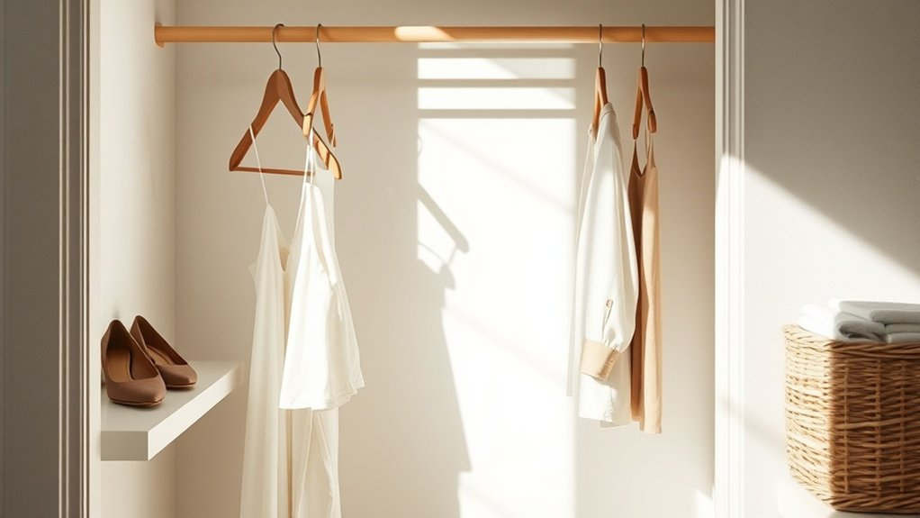 embrace minimal closet living