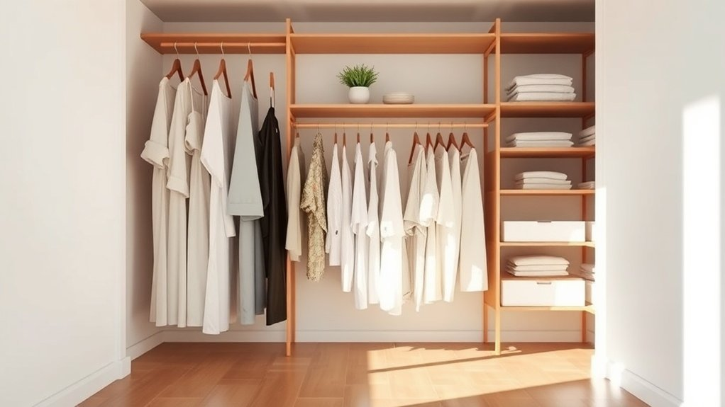 embrace minimal closet living