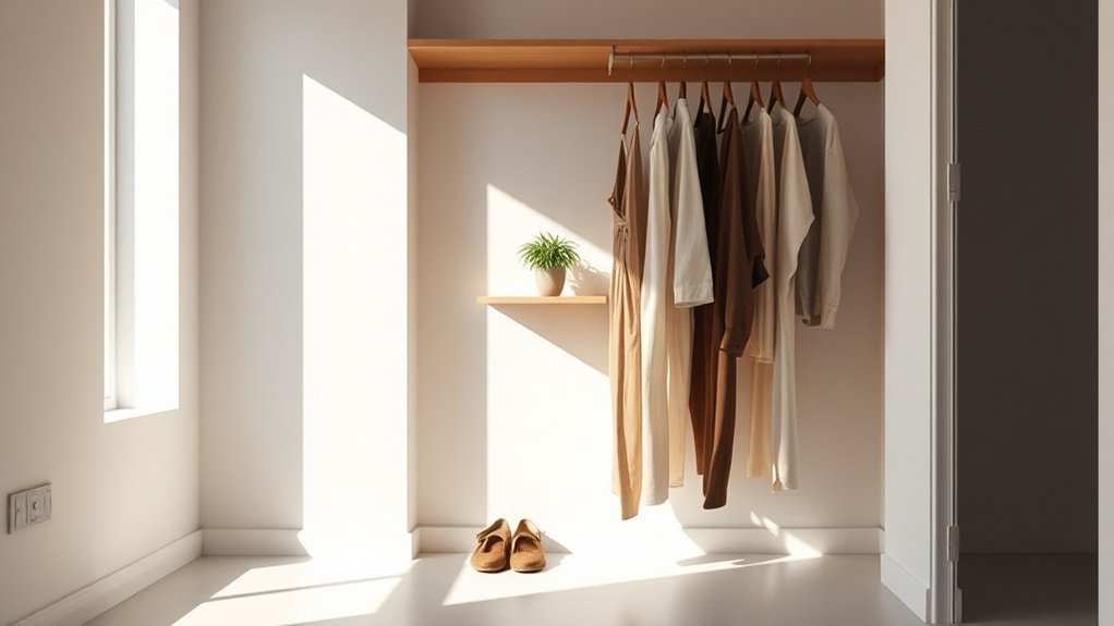 embrace minimal closet living