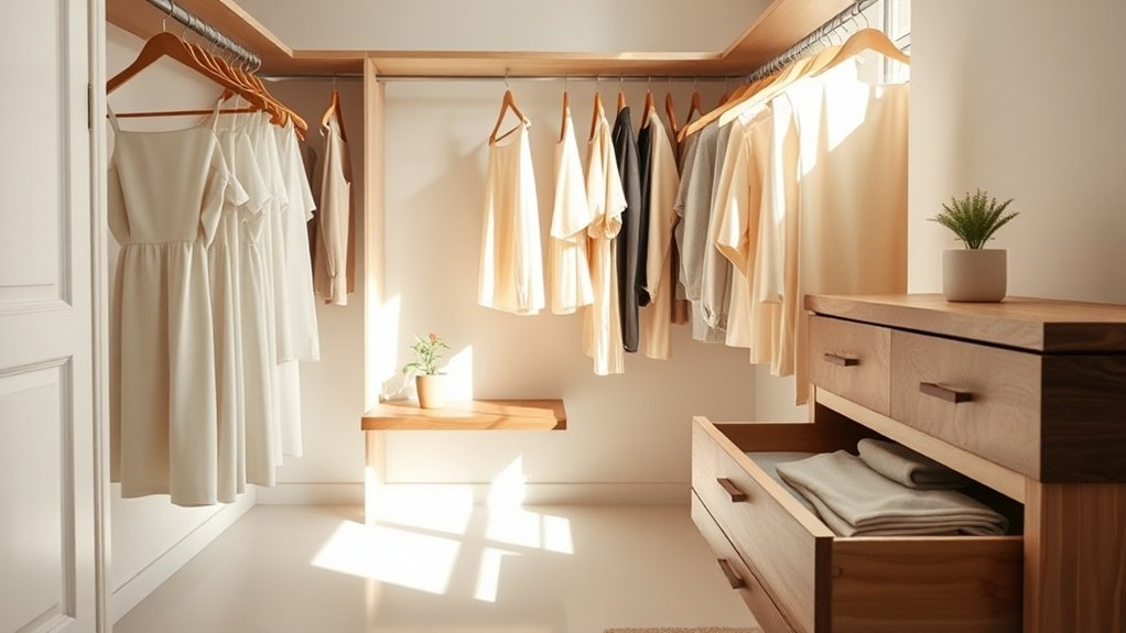 embrace simplified wardrobe living