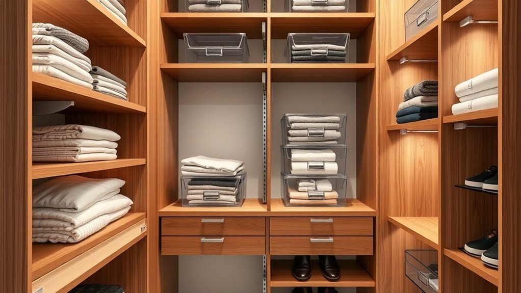 essential closet storage features