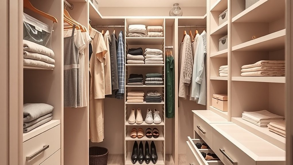 essential small closet features