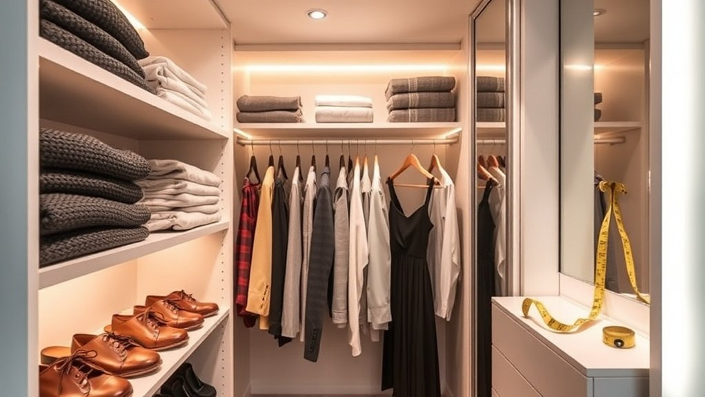 evaluate closet space effectively