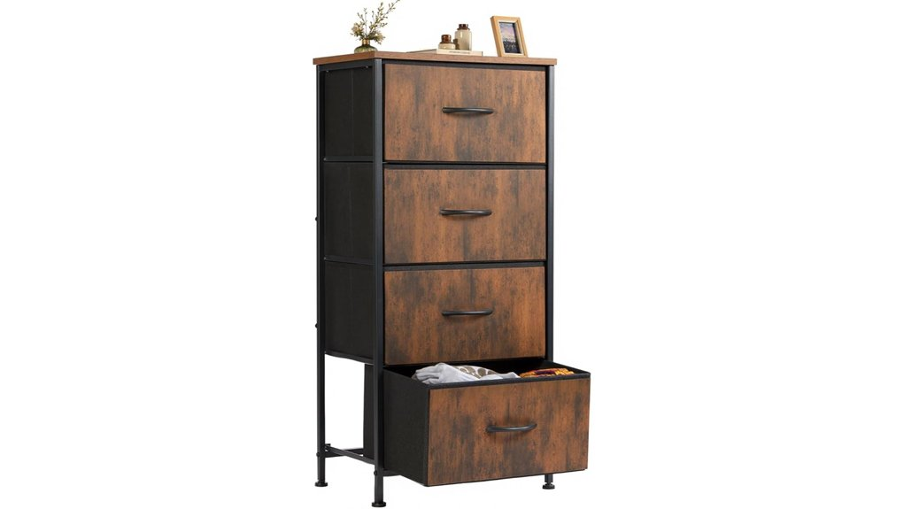 fabric storage dresser organizer