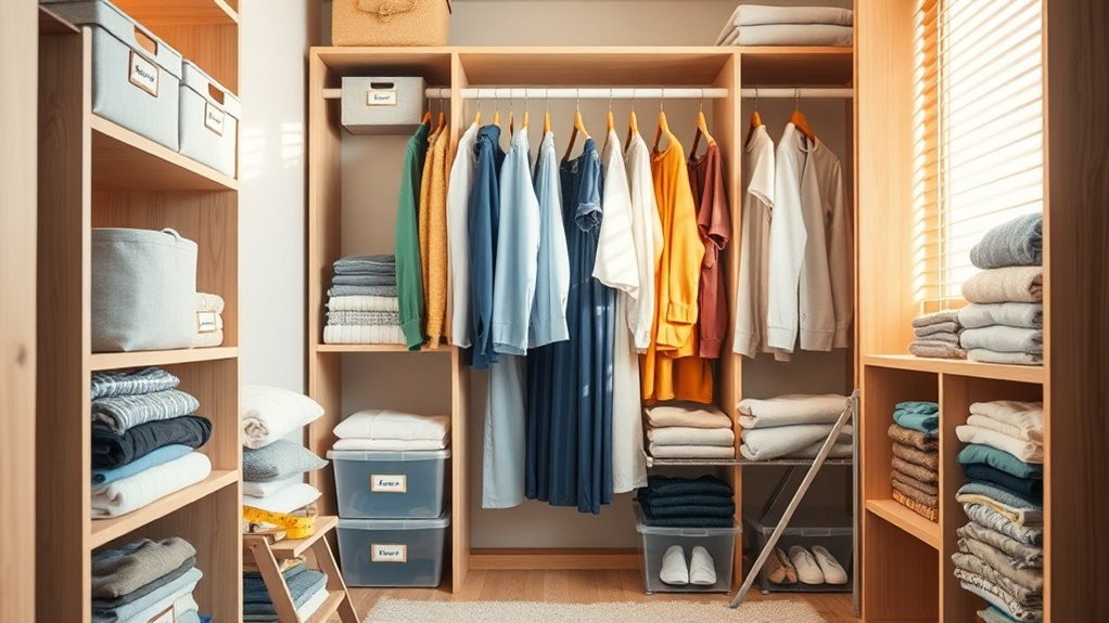 first time closet organization tips